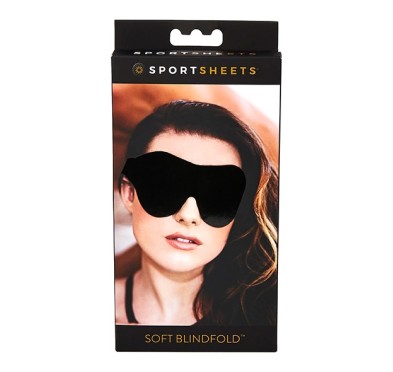 Maska na oczy - Sportsheets Soft Blindfold Black